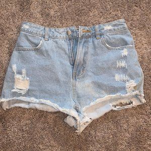 Dainty Hooligan Jean Shorts - Distressed